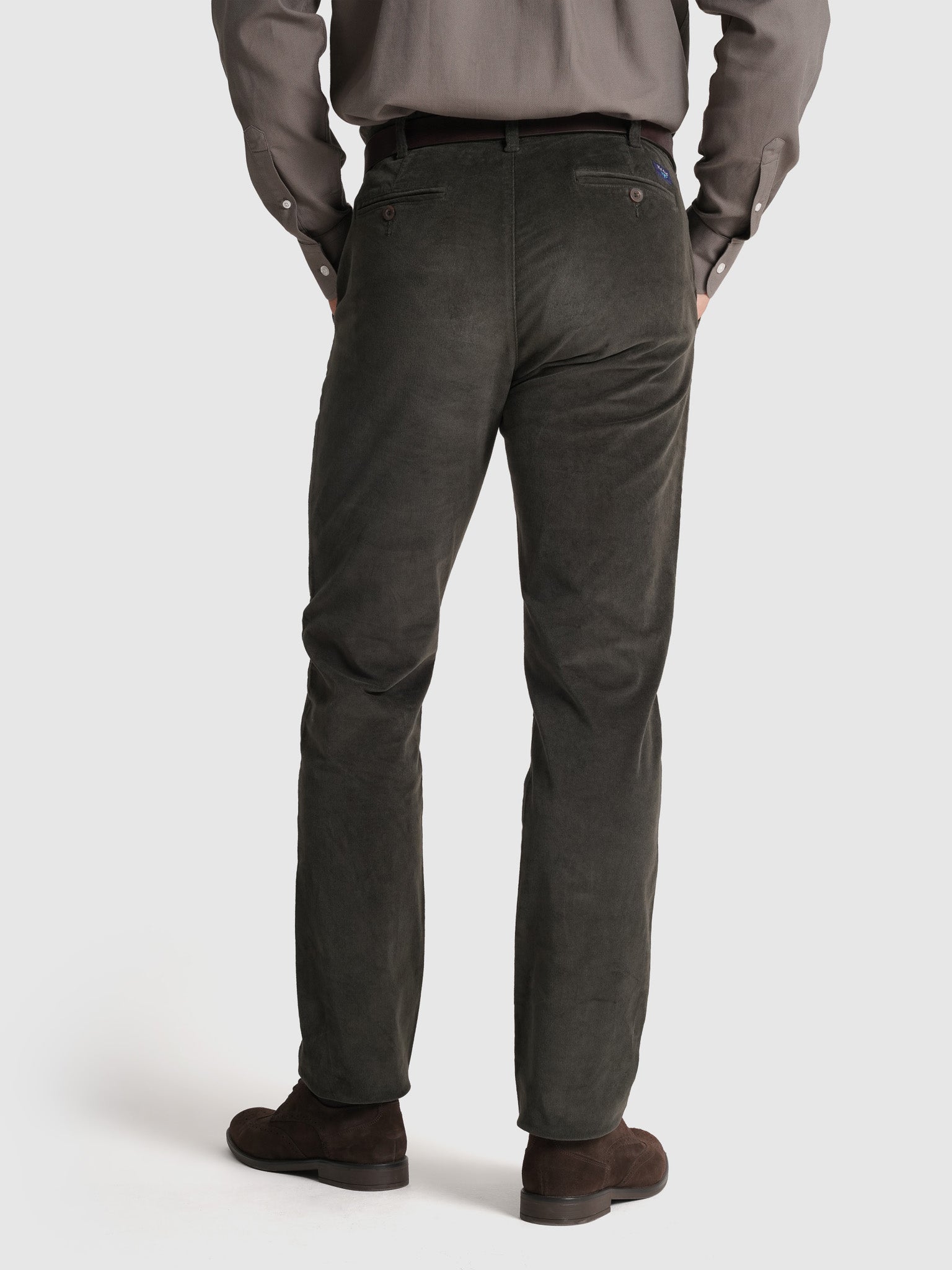 PANTALÓN DE ALGODÓN VERDE CLASSIC FIT MR. AZUL