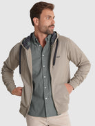 SUDADERA DE ALGODÓN VERDE MANGA LARGA REGULAR FIT MR. AZUL