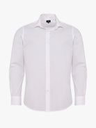 CAMISA ALGODÃO BRANCA MANGA COMPRIDA SLIM FIT MR. BLUE