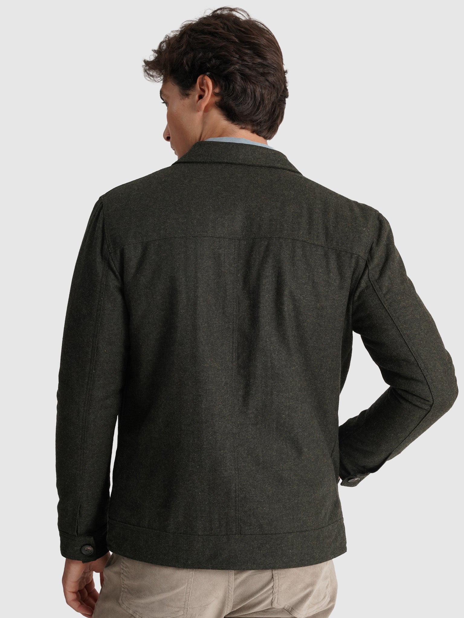 CHAQUETA VERDE REGULAR FIT MR. AZUL