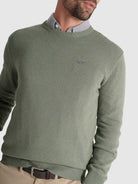 JERSEY DE LANA VERDE MANGA LARGA REGULAR FIT MR. AZUL