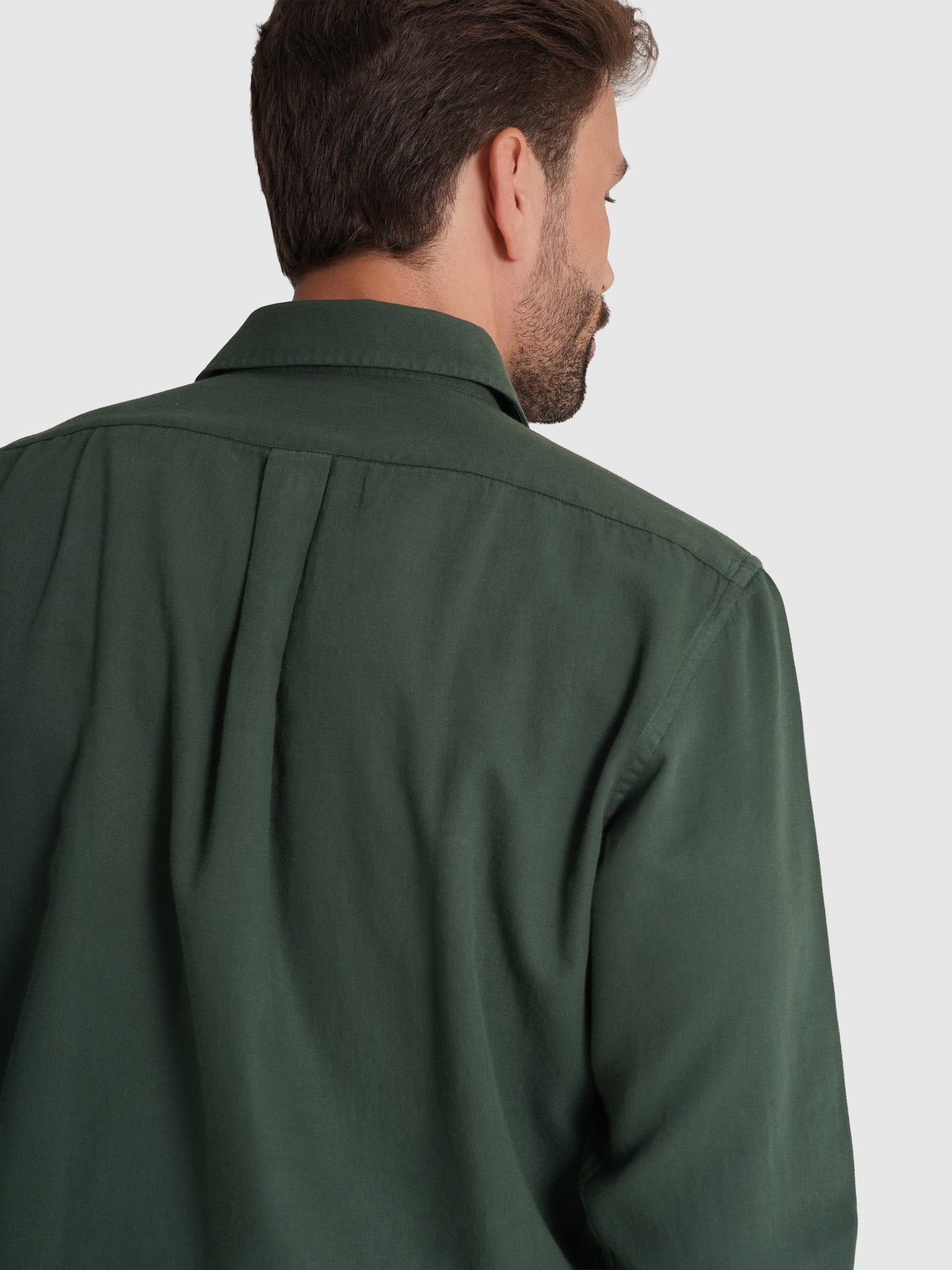 CAMISA ALGODÃO VERDE MANGA COMPRIDA REGULAR FIT MARK BELLUCCI