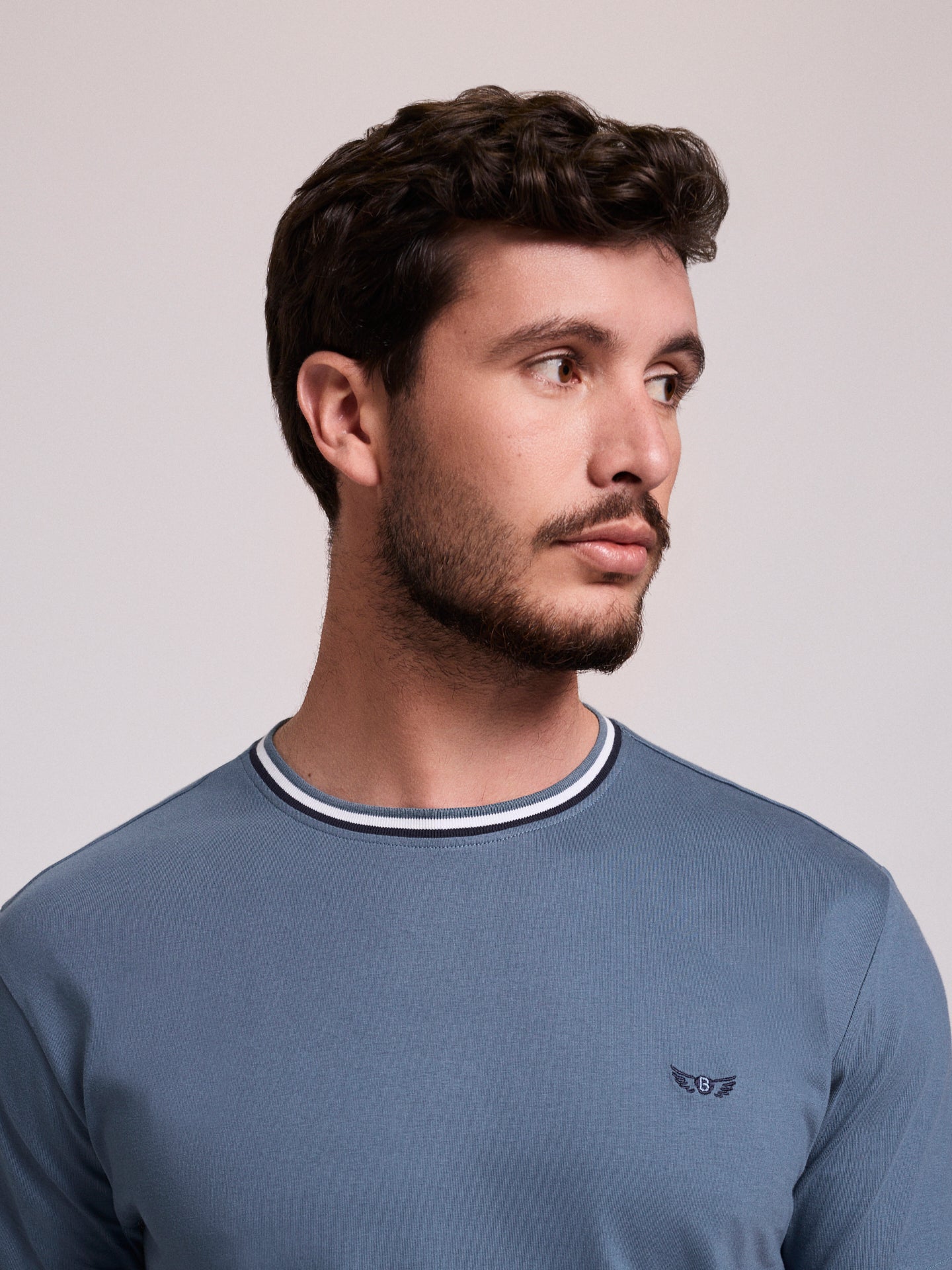 CAMISETA ALGODÓN VERDE MANGA CORTA REGULAR FIT MR. AZUL
