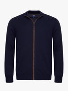 JERSEY DE ALGODÓN AZUL CON CODERAS MR REGULAR FIT. AZUL