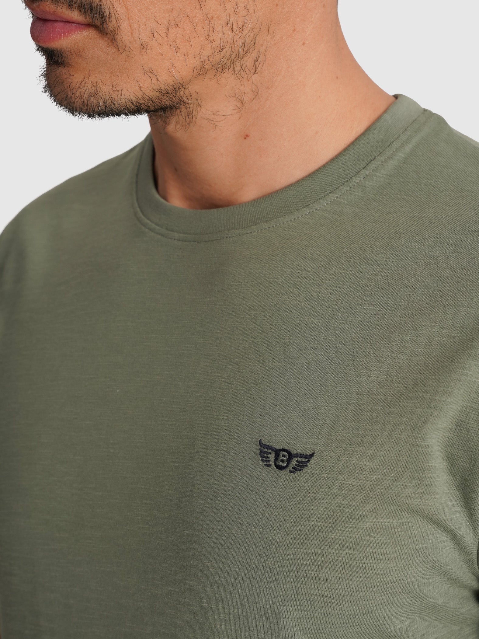 T-SHIRT VERDE MANGA CURTA REGULAR FIT MR. BLUE