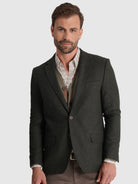 Blazer Lã Verde Manga Comprida Regular Fit Mr. Blue