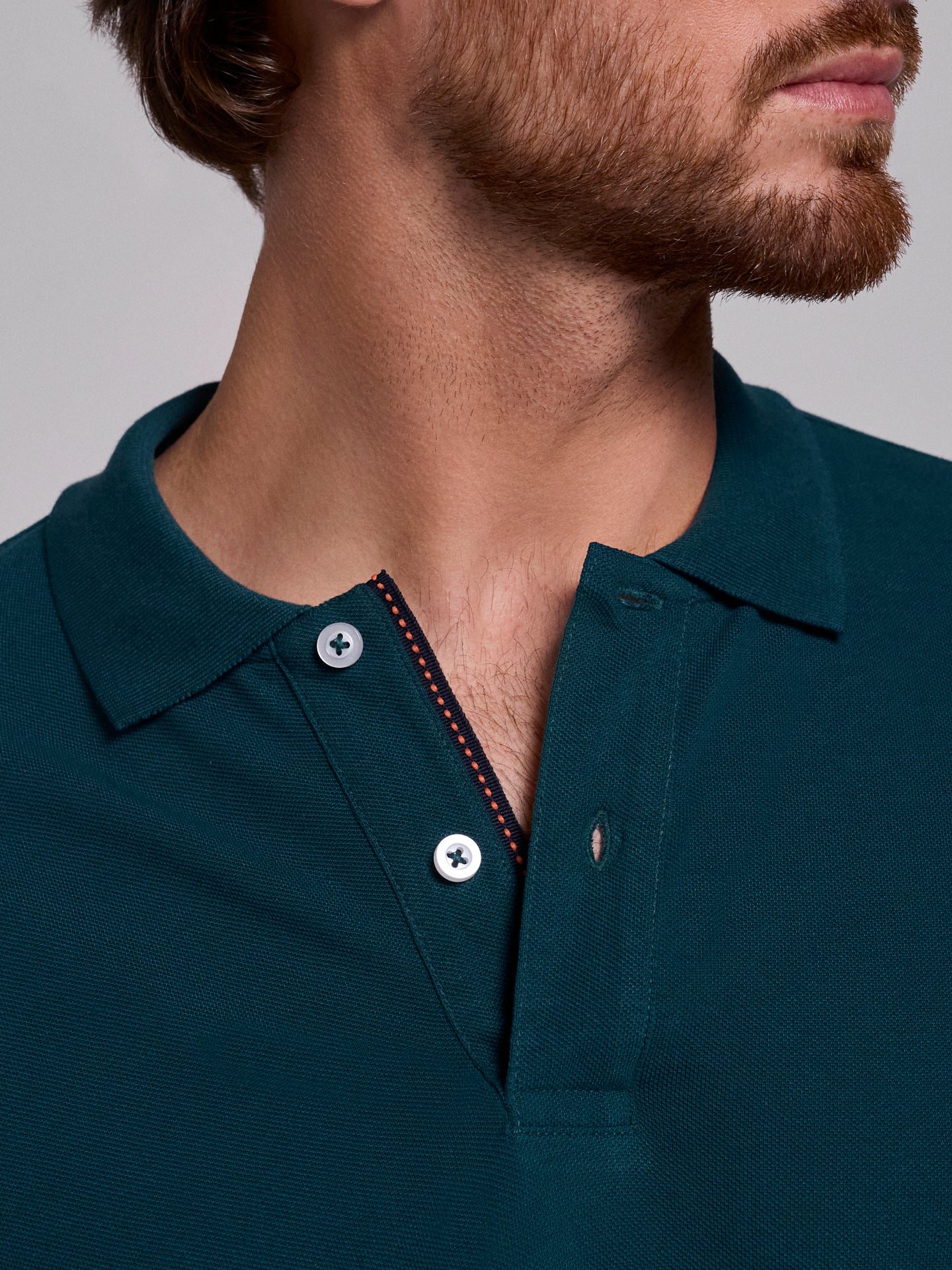 POLO VERDE MANGA CORTA REGULAR FIT MR. AZUL