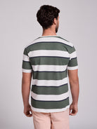 CAMISETA ALGODÓN VERDE MANGA CORTA REGULAR FIT MR. AZUL