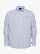 CAMISA ALGODÓN AZUL MANGA LARGA REGULAR FIT MR. AZUL