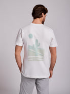 CAMISETA DE ALGODÓN BLANCA MANGA CORTA REGULAR FIT MR. AZUL