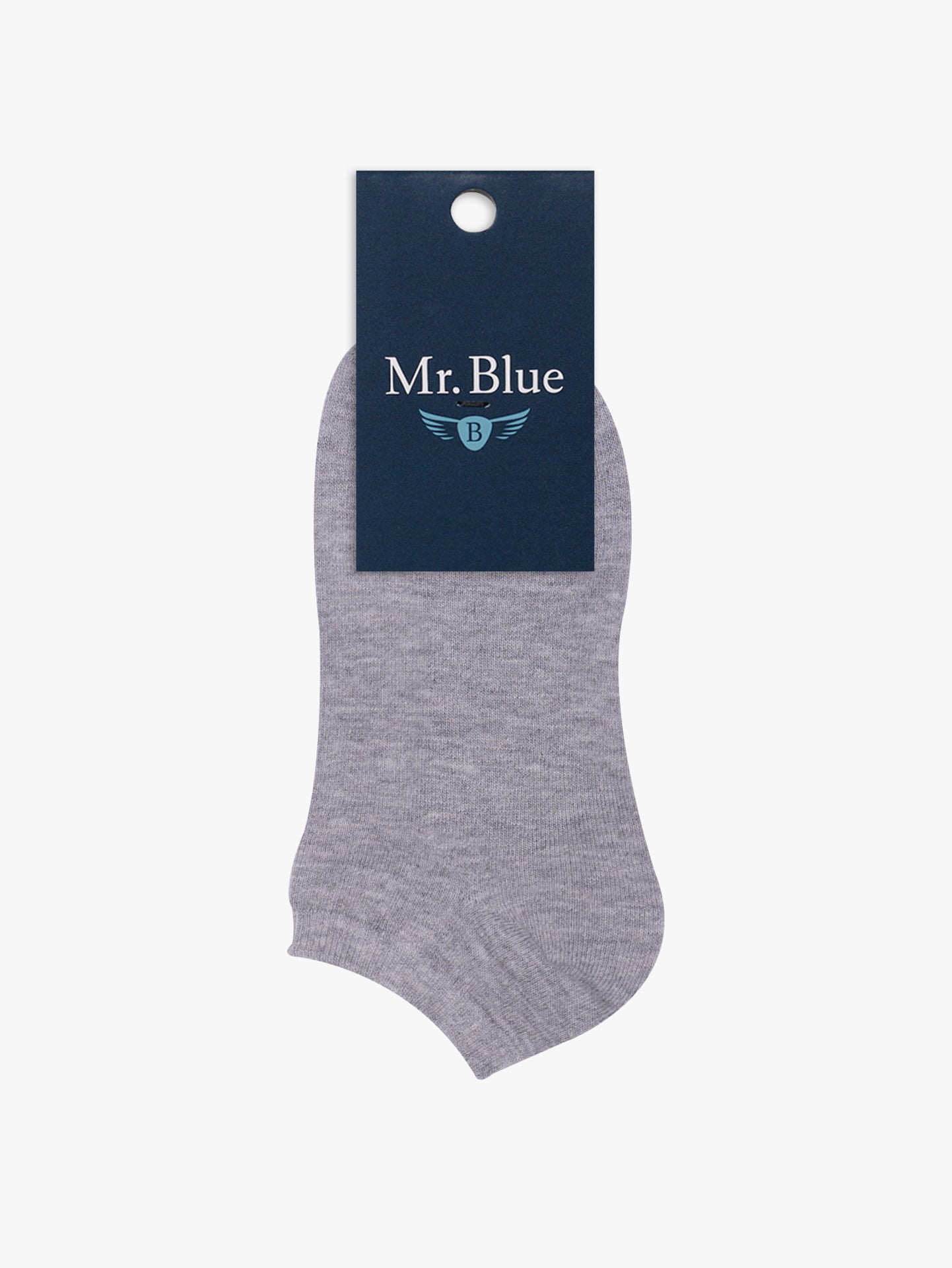 AJUSTE REGULAR SR. CALCETINES DE ALGODÓN GRIS AZUL