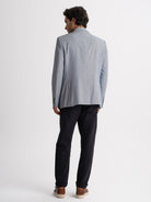 Blazer Azul Manga Comprida Regular Fit Mr. Blue