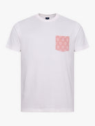 CAMISETA DE ALGODÓN BLANCA MANGA CORTA REGULAR FIT MR. AZUL