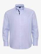CAMISA ALGODÓN AZUL MANGA LARGA REGULAR FIT MR. AZUL