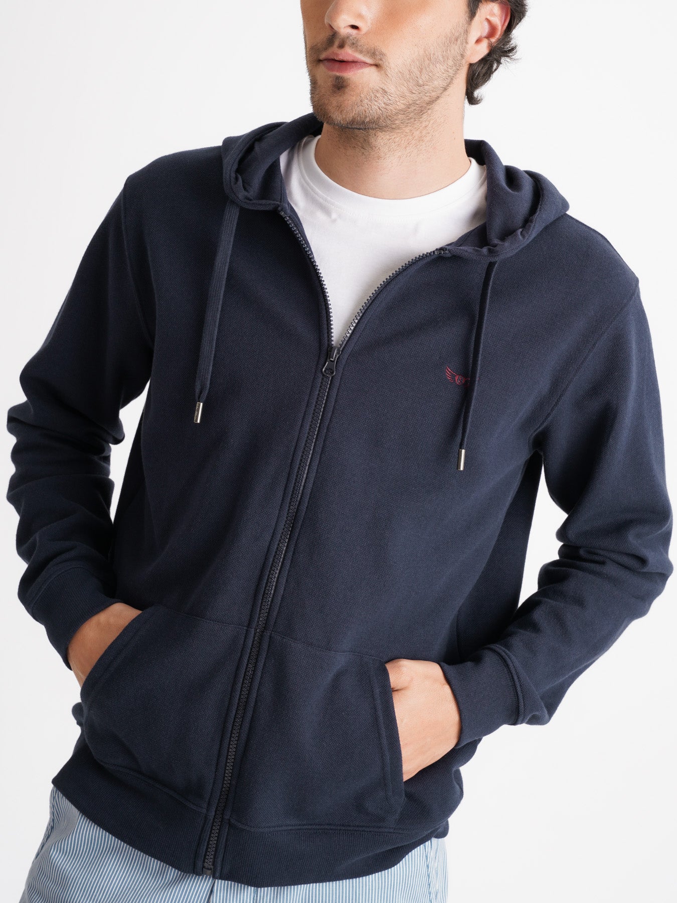 Hoodie Azul Com logo Mr. Blue