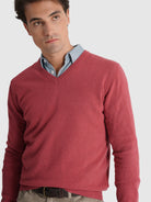 Pullover Lã Rosa Manga Comprida Regular Fit Mr. Blue