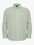 CAMISA LINO VERDE MANGA LARGA REGULAR FIT MR. AZUL