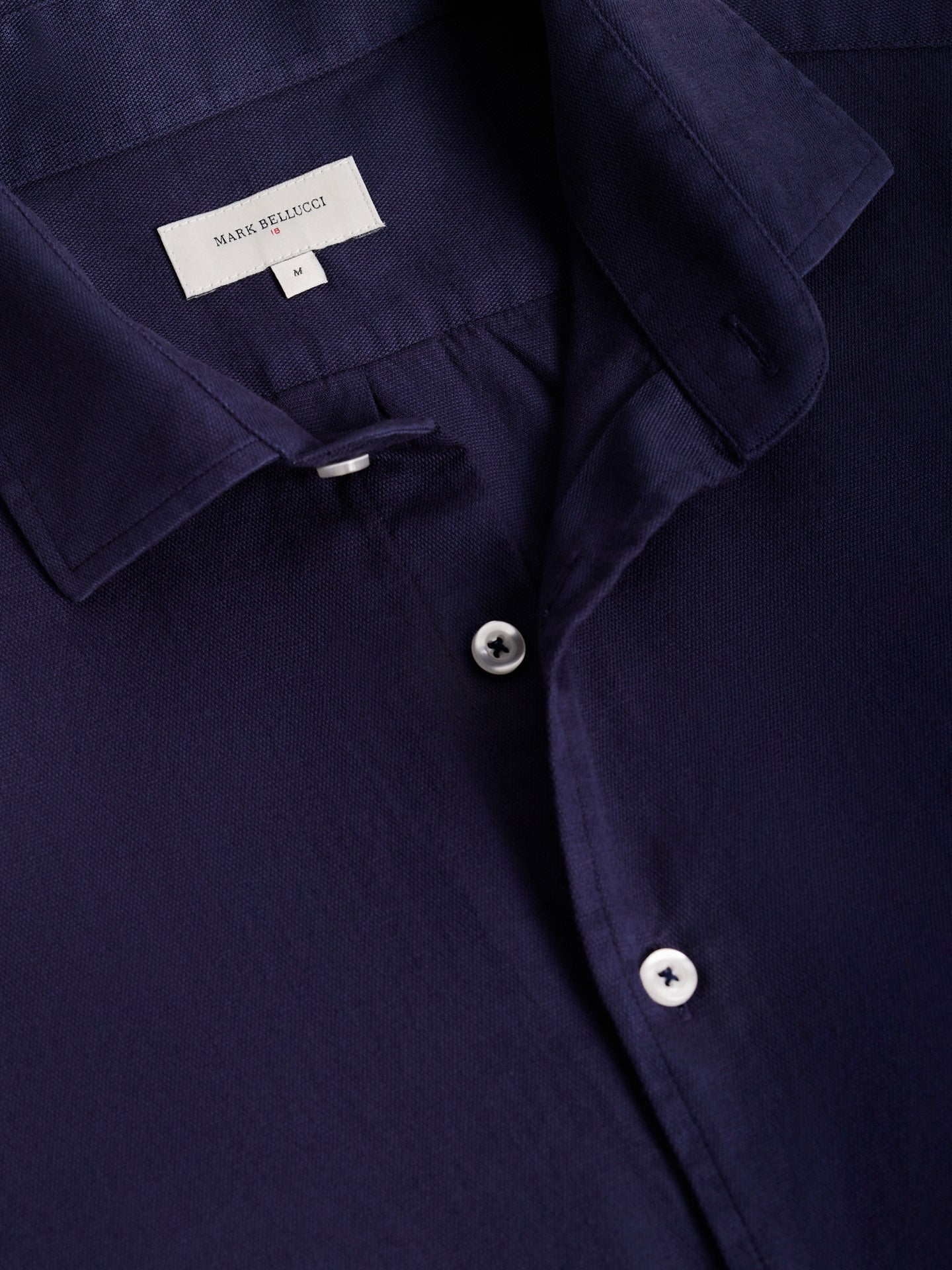 CAMISA REGULAR FIT MANGA LARGA AZUL MARK BELLUCCI