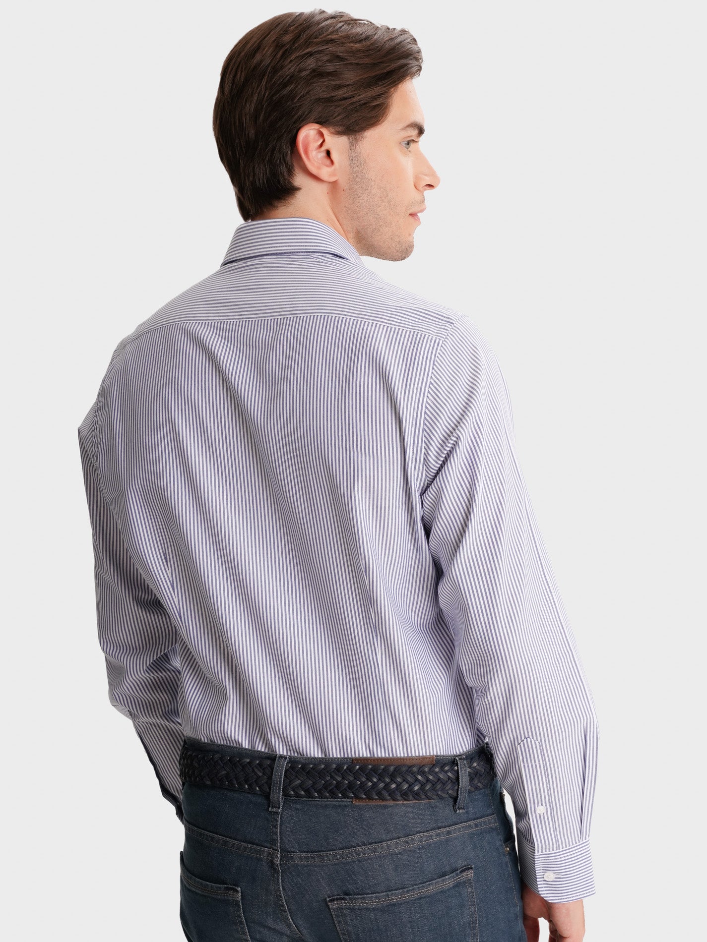 CAMISA MR AZUL SLIM FIT. AZUL