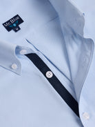 Camisa Algodão Azul Manga Comprida Regular Fit Mr. Blue