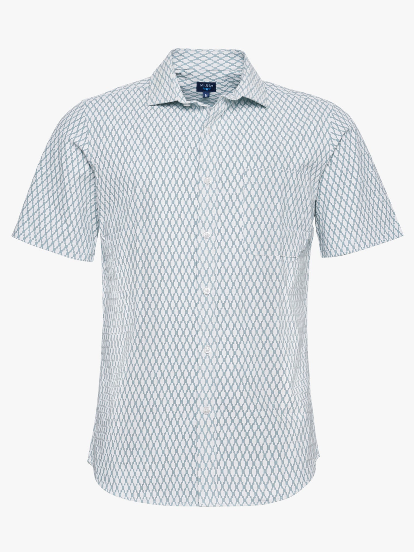 Camisa Regular Fit Lino Azul Mr. Blue