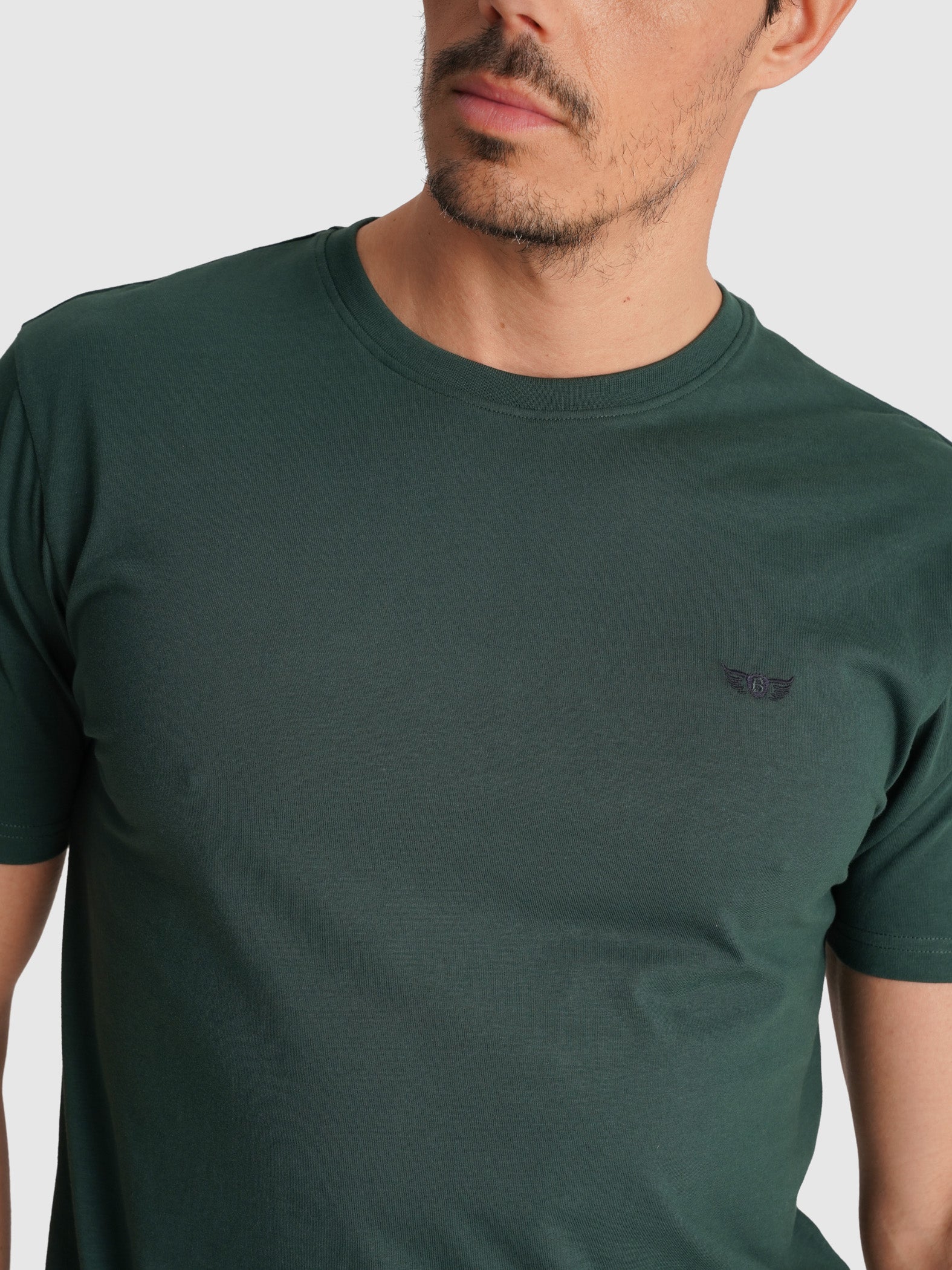 T-SHIRT VERDE MANGA CURTA REGULAR FIT MR. BLUE