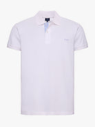 POLO BLANCO MANGA CORTA REGULAR FIT MR. AZUL