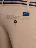 BERMUDA REGULAR FIT DE ALGODÓN CAMEL MR. AZUL