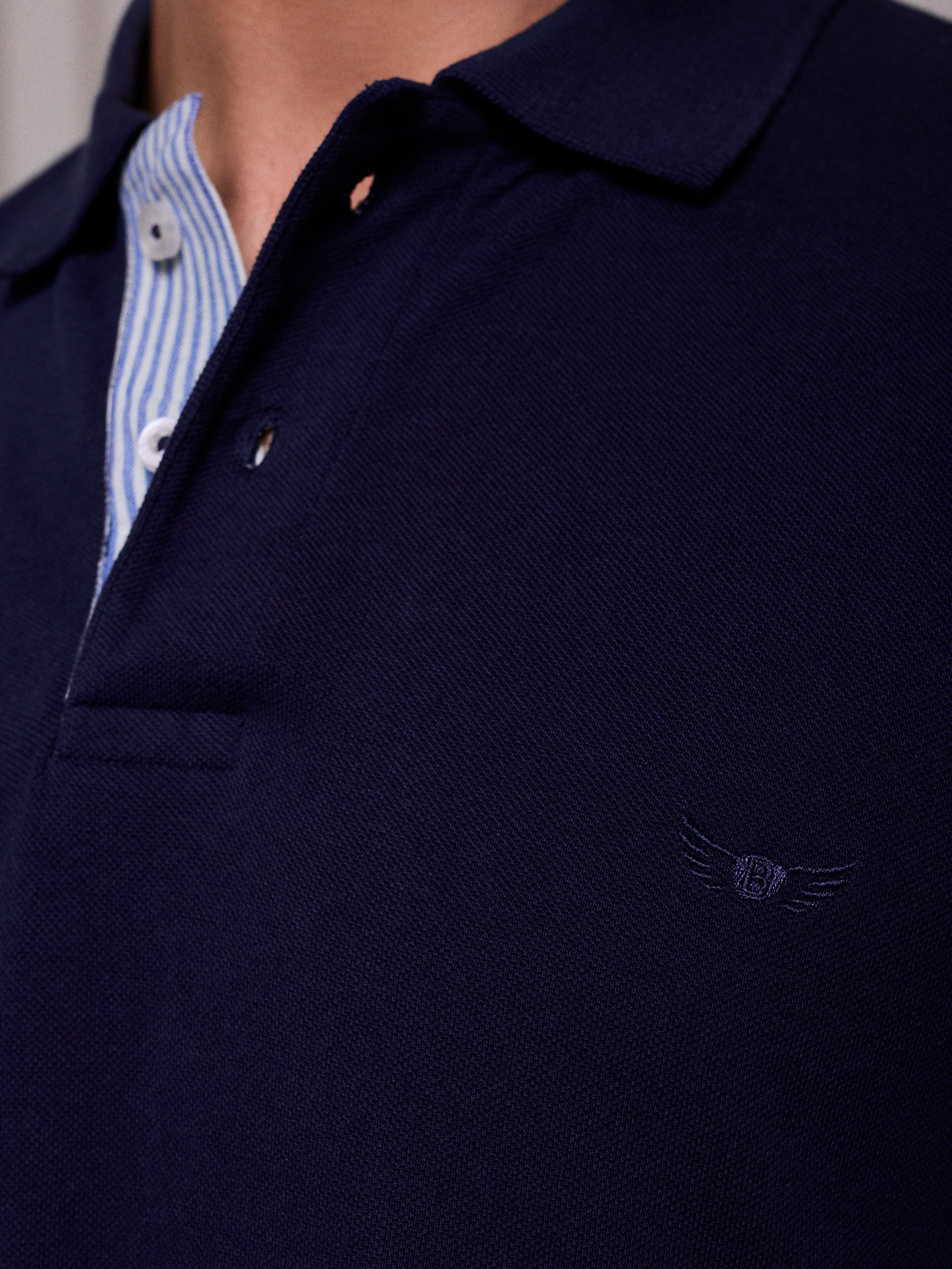 POLO AZUL MANGA CORTA REGULAR FIT MR. AZUL