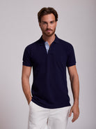 POLO AZUL MANGA CORTA REGULAR FIT MR. AZUL