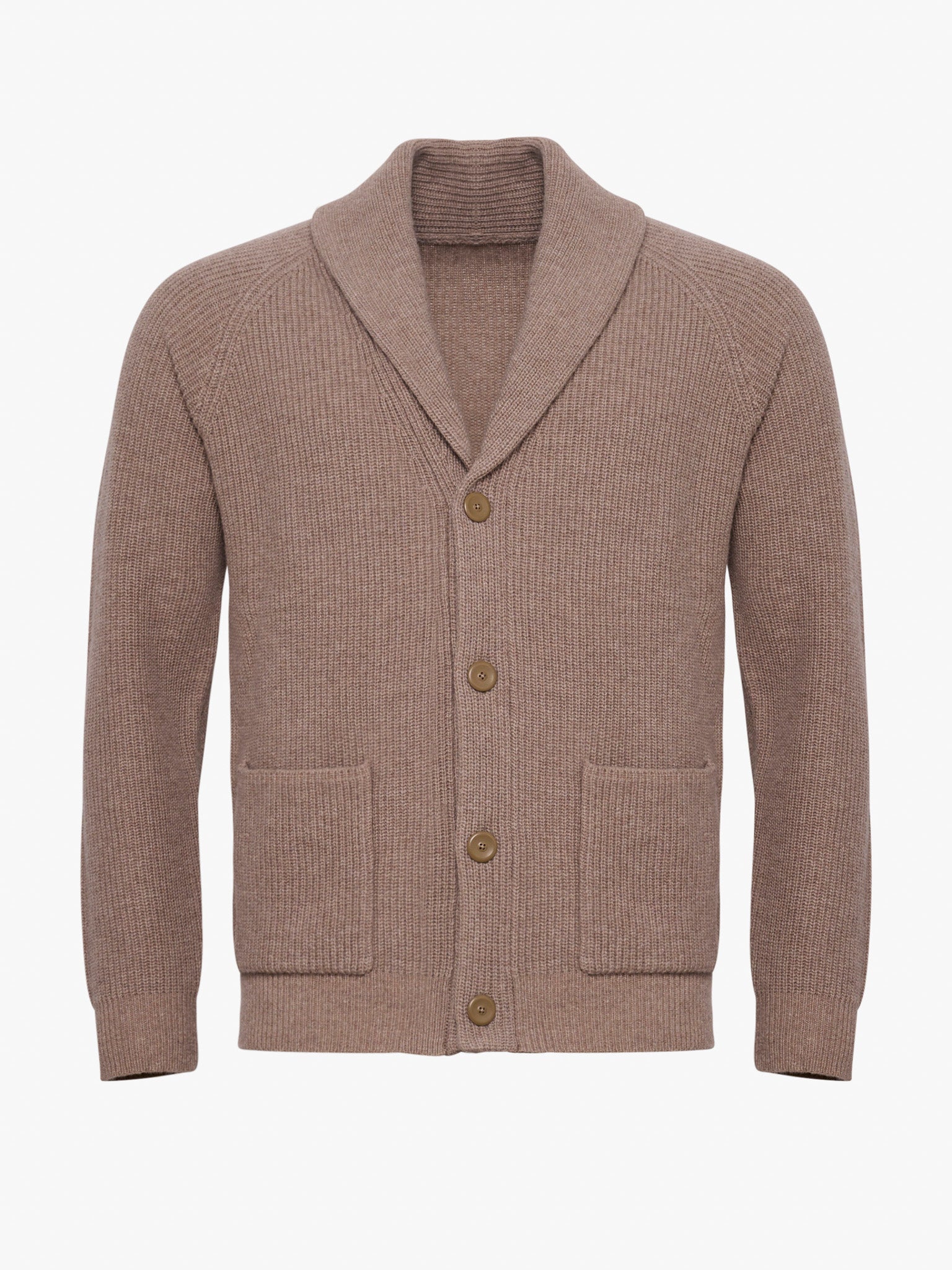 PULLOVER LÃ MERINO BEGE MANGA COMPRIDA REGULAR FIT MARK BELLUCCI