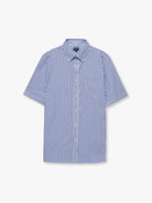 CAMISA POPELINE AZUL MANGA CURTA REGULAR FIT MR. BLUE