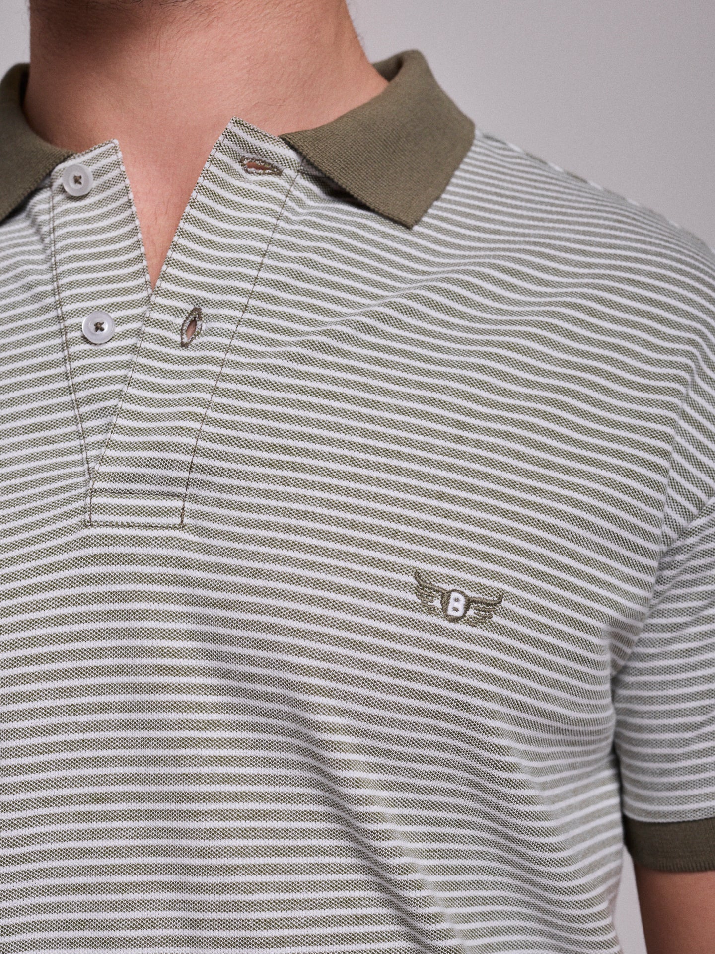 POLO VERDE MANGA CORTA REGULAR FIT MR. AZUL