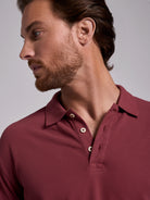 POLO DE ALGODÓN ROJO MANGA CORTA REGULAR FIT MARK BELLUCCI