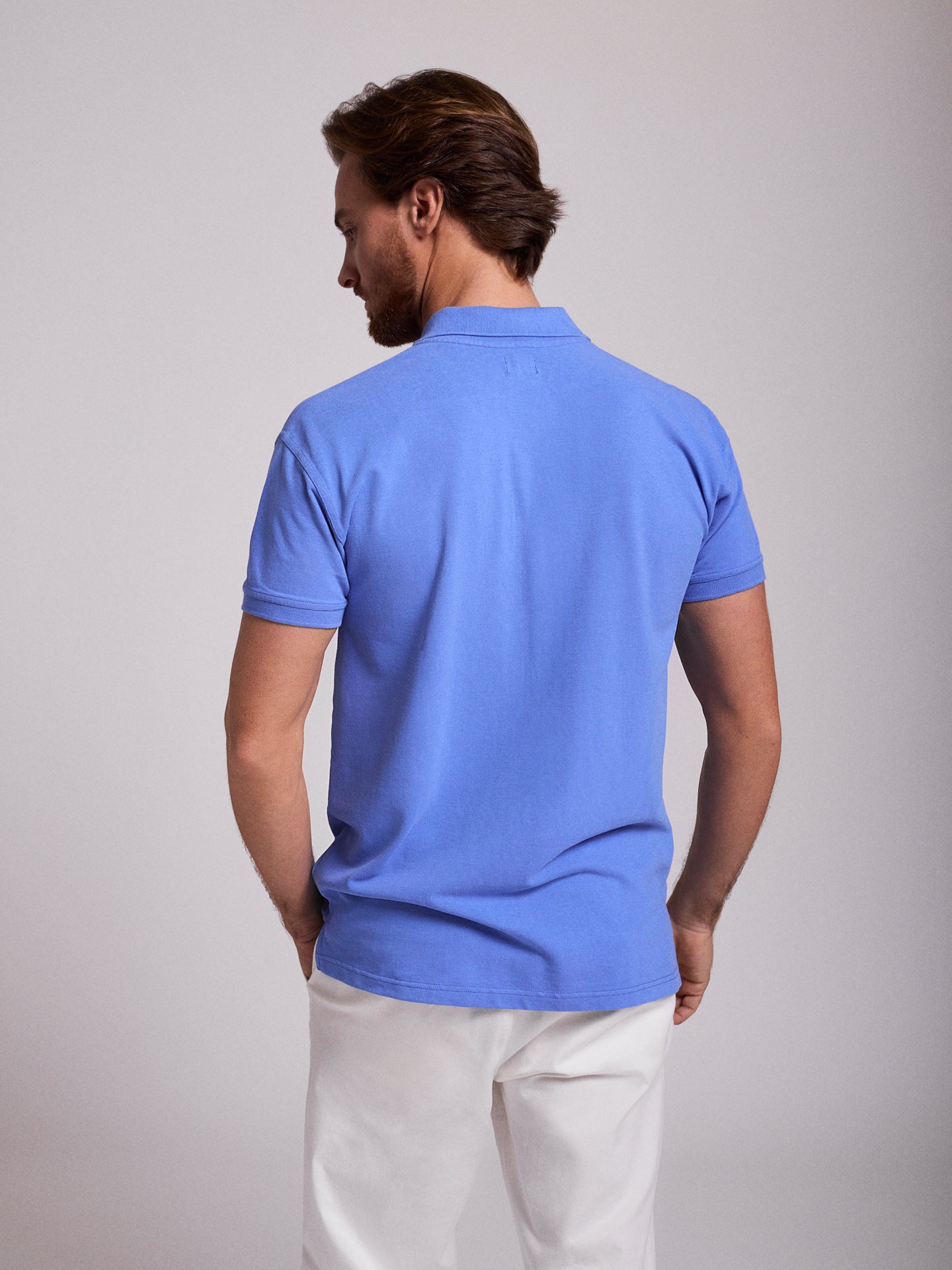 POLO AZUL MANGA CORTA REGULAR FIT MR. AZUL