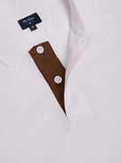 POLO BLANCO MANGA CORTA REGULAR FIT MR. AZUL