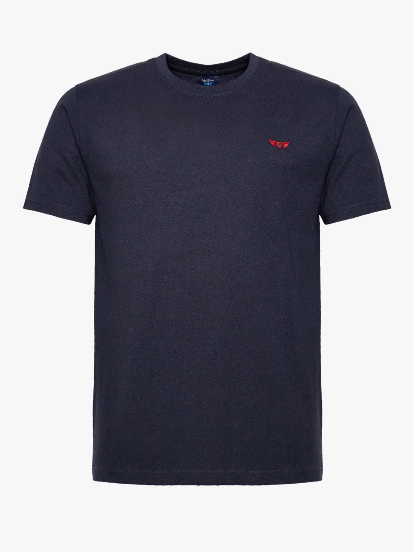 CAMISETA ALGODÓN AZUL MANGA CORTA REGULAR FIT MR. AZUL