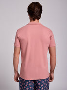 Polo Rosa Manga Curta Regular Fit Mr. Blue