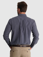 Camisa Algodão Azul Manga Comprida Regular Fit Mr. Blue