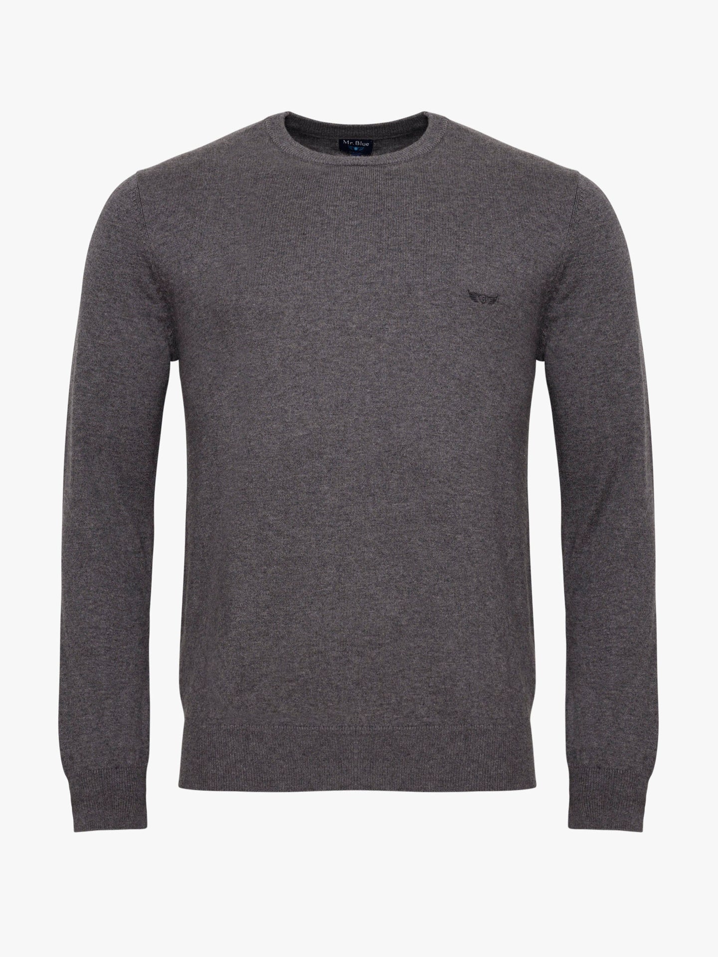 JERSEY FINO GRIS MANGA LARGA REGULAR FIT MR. AZUL