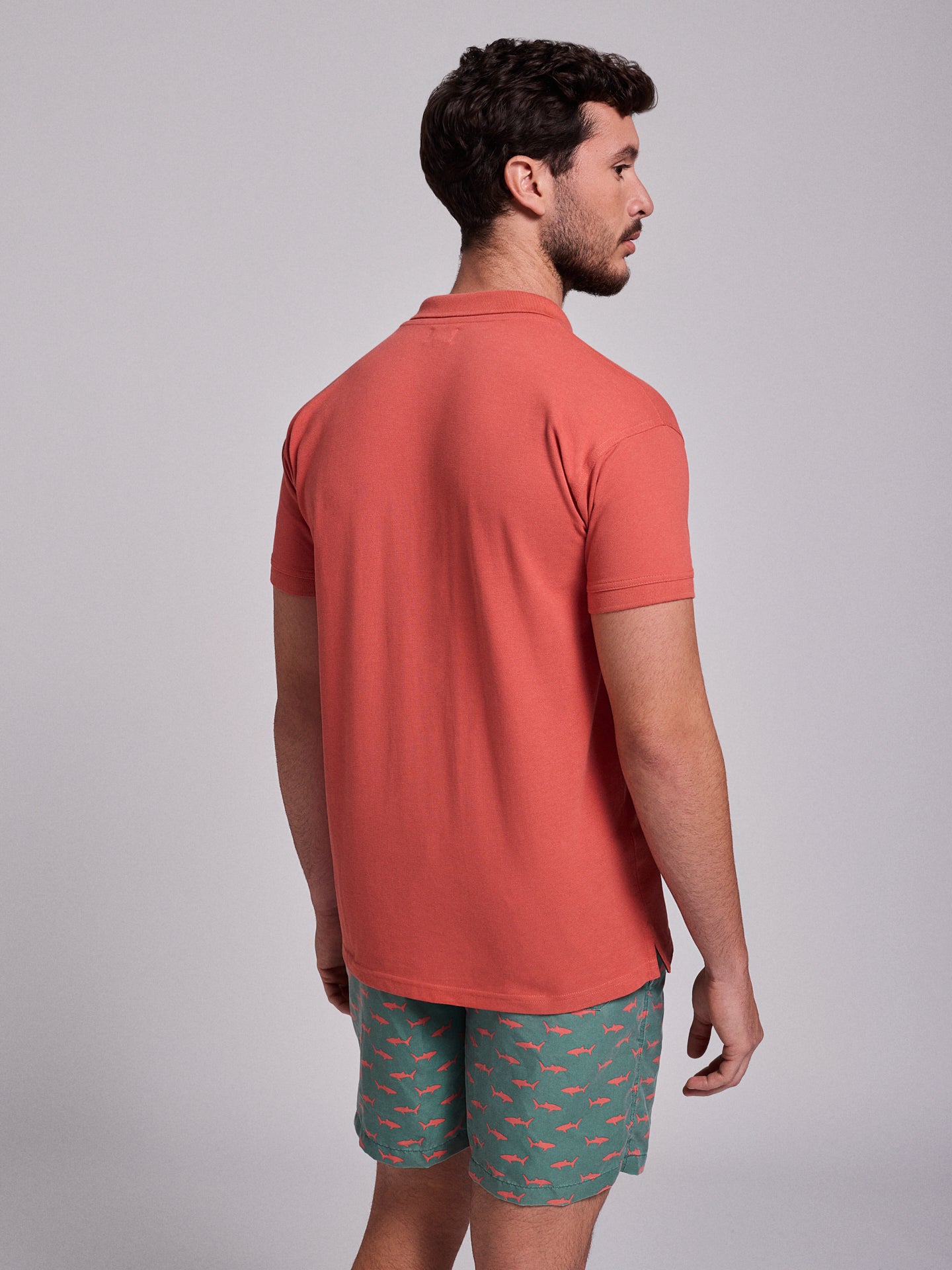 POLO ROJO MANGA CORTA REGULAR FIT MR. AZUL