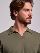 POLO ALGODÓN VERDE MANGA CORTA REGULAR FIT MR. AZUL