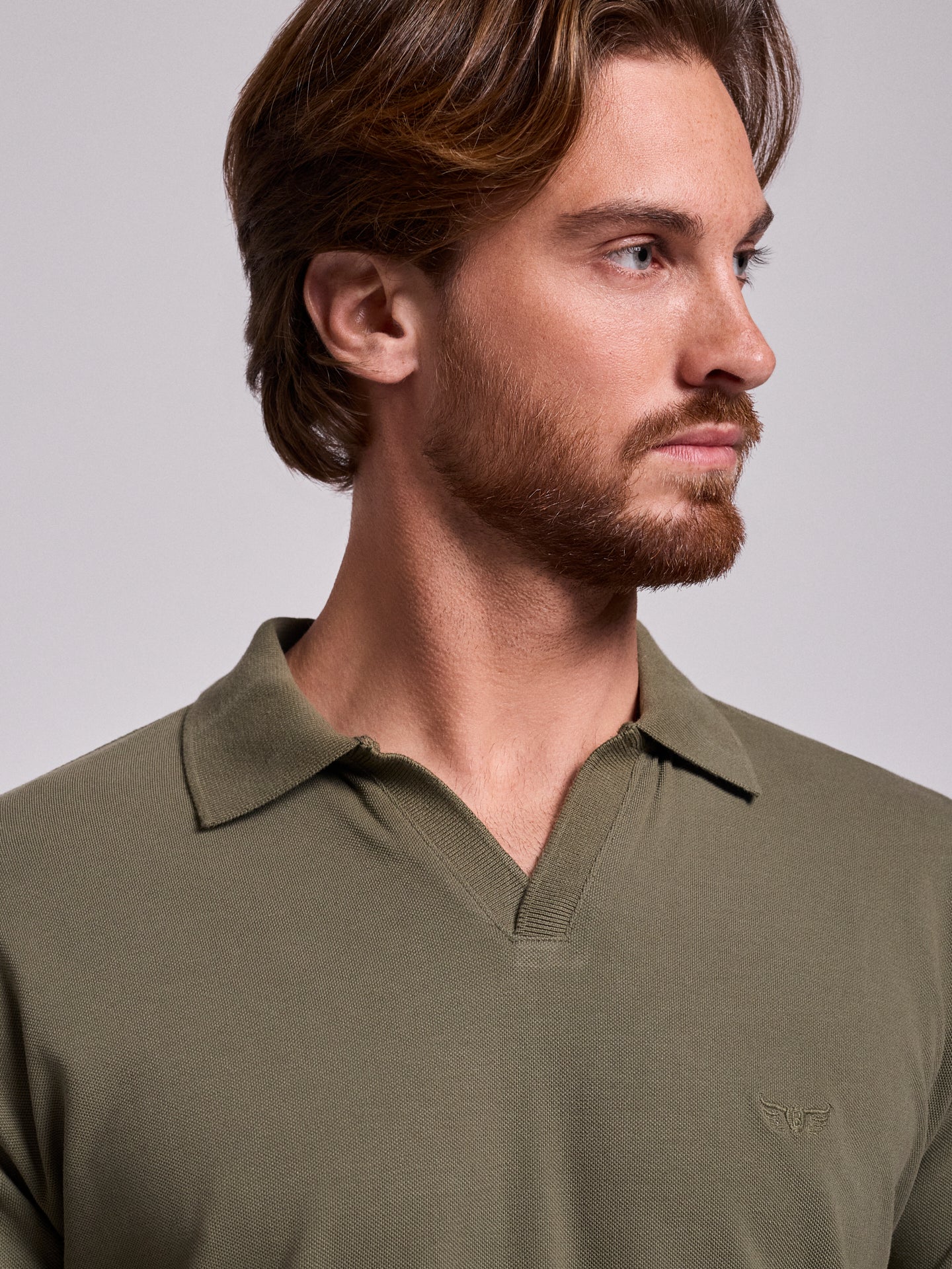 POLO ALGODÓN VERDE MANGA CORTA REGULAR FIT MR. AZUL
