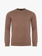 Pullover Caxemira Castanho Manga Comprida Regular Fit Mr. Blue