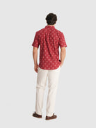 CAMISA CRUDA MANGA CORTA REGULAR FIT MR. AZUL