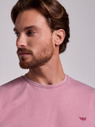 CAMISETA ALGODÓN ROSA MANGA CORTA REGULAR FIT MR. AZUL