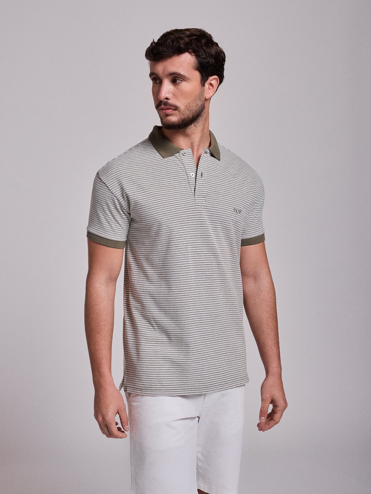 POLO VERDE MANGA CORTA REGULAR FIT MR. AZUL