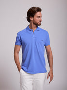 POLO AZUL MANGA CORTA REGULAR FIT MR. AZUL