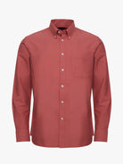 CAMISA ALGODÓN ROJA MANGA LARGA REGULAR FIT MR. AZUL