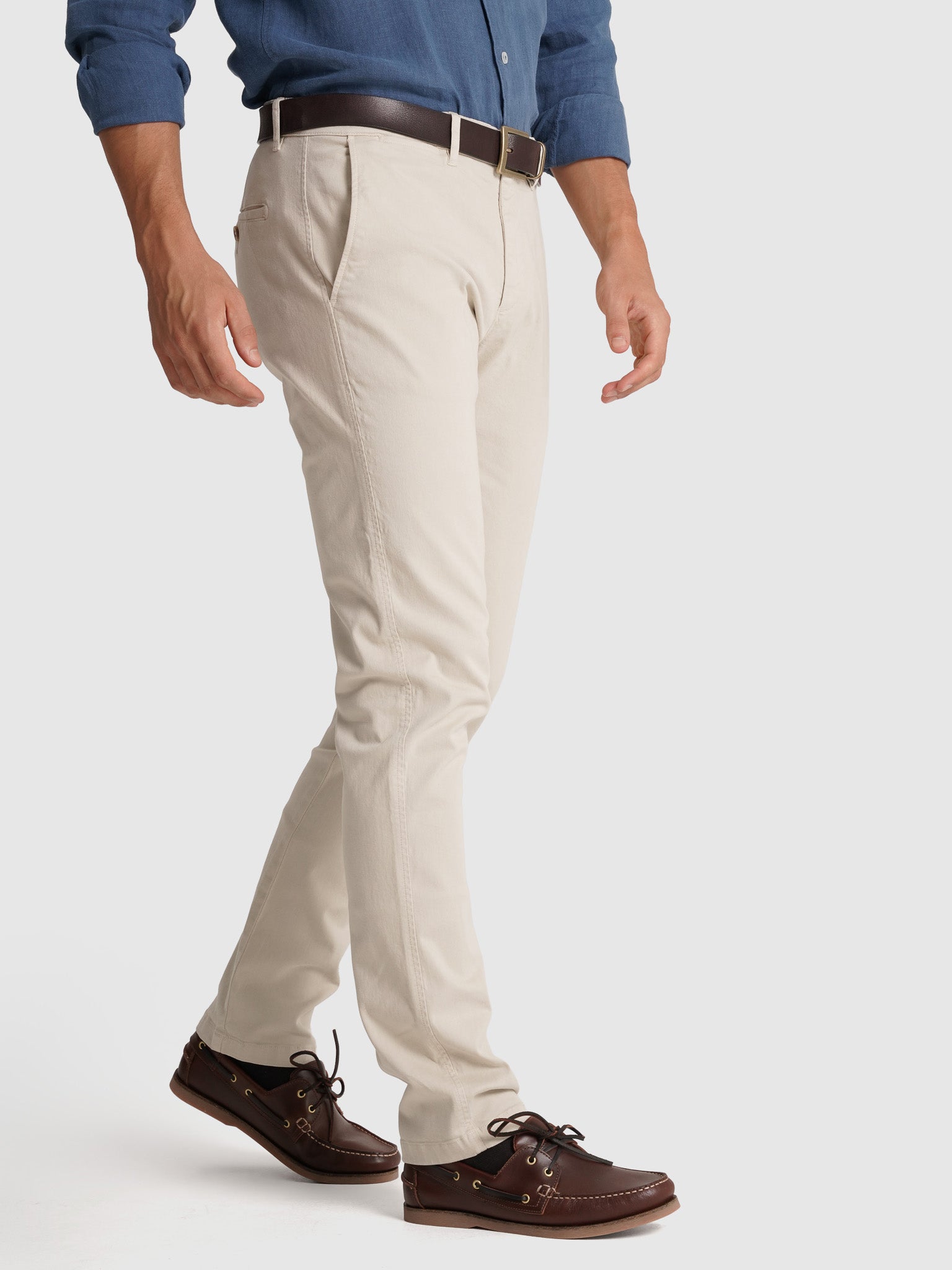 PANTALÓN REGULAR FIT BEIGE MARK BELLUCCI